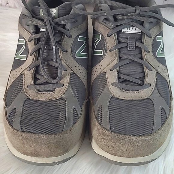 New Balance MW877GT Grey Suede Walking Shoes Sneakers Men’s Size 10.5 - Picture 7 of 17